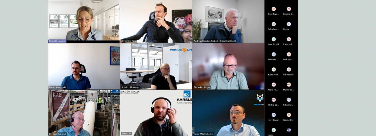 Screenshot Webinar Asbestzement-Leitungen